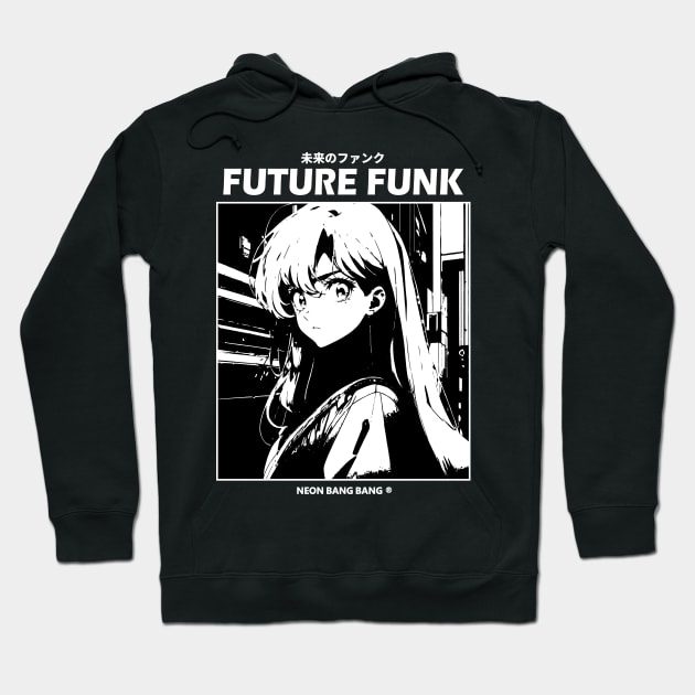 Future Funk Vaporwave Manga Aesthetic Hoodie by Neon Bang Bang